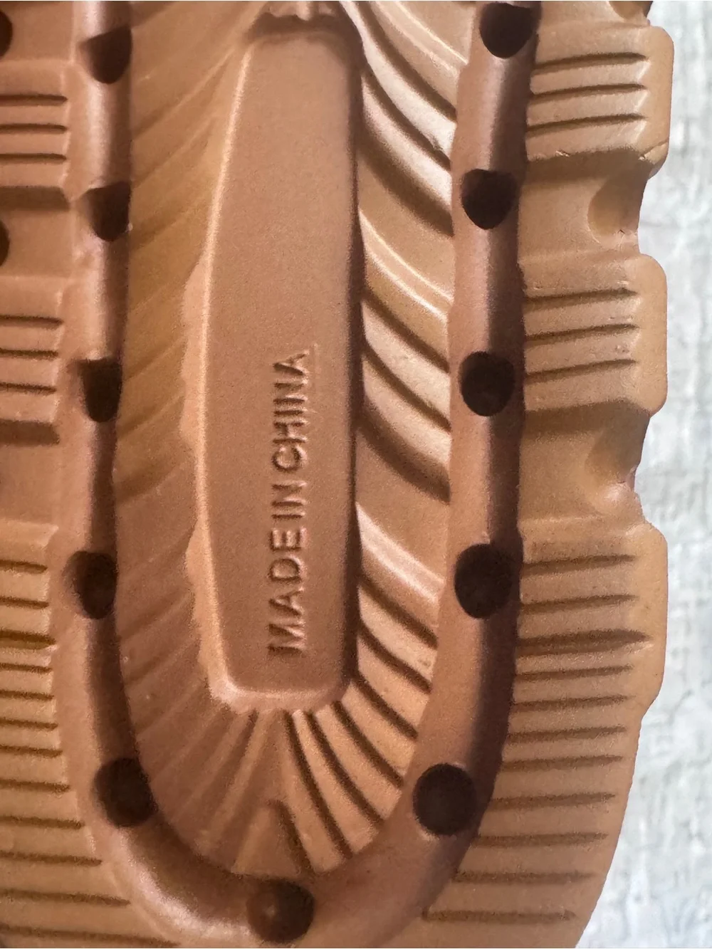 🤎 Light Brown Platform Slides – Women’s 7/8 (37/38) 🤎